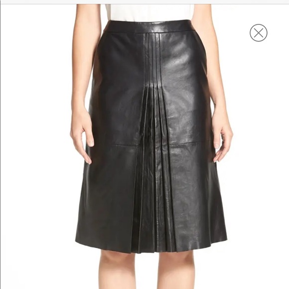 Nordstrom Dresses & Skirts - Nordstrom Classiques Entier black leather skirt